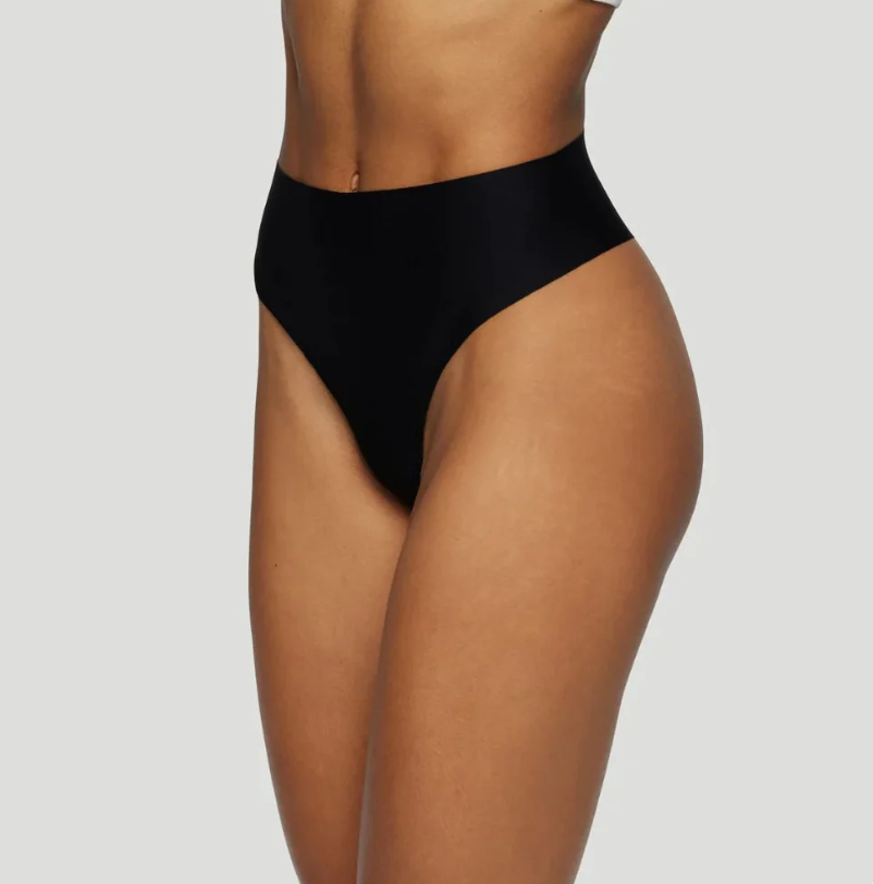 High-Waist-Tanga Schwarz (3er-Set)