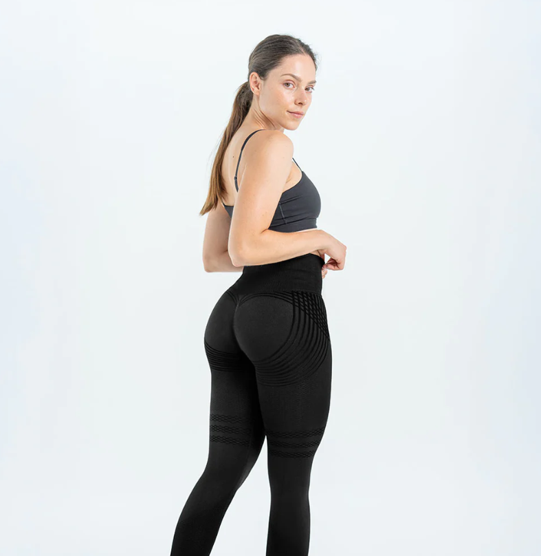 3D-Leggings | Schwarz