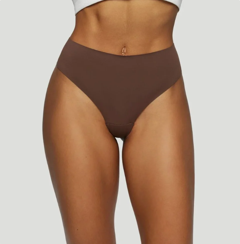 Nahtlose High-Waist-Tangas Braun (3er-Set)